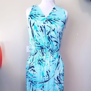 Tropical print sundress, women's plus